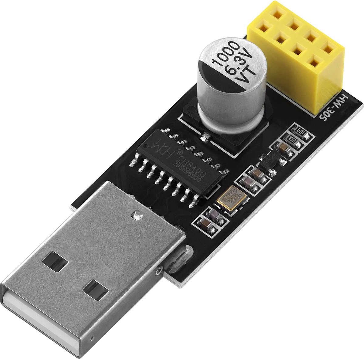 AZDelivery USB-to-ESP8266 01 Seriële Draadloze Wifi Module voor ESP-01 Inclusief E-Book!