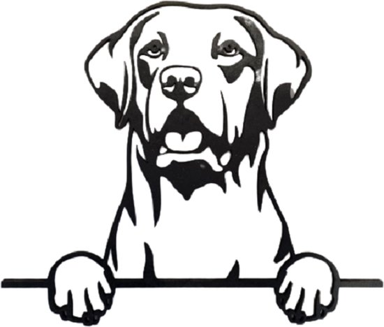Handgemaakte Muurdecoratie Spelende honden | Kers en Kato