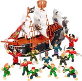 TWIDDLERS Piratenschip met Speelfiguren - Interactief Speelset voor Kinderen en Piratenliefhebbers