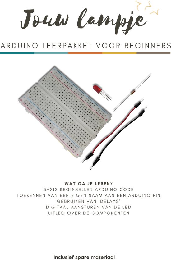Thumbnail van een extra afbeelding van het spel Arduino leerpakket voor beginners [educatief] - [automatisering] - [starter kit] -  [elektrotechniek]
