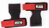 Gorilla Wear Lifting Grips - Zwart / Rood