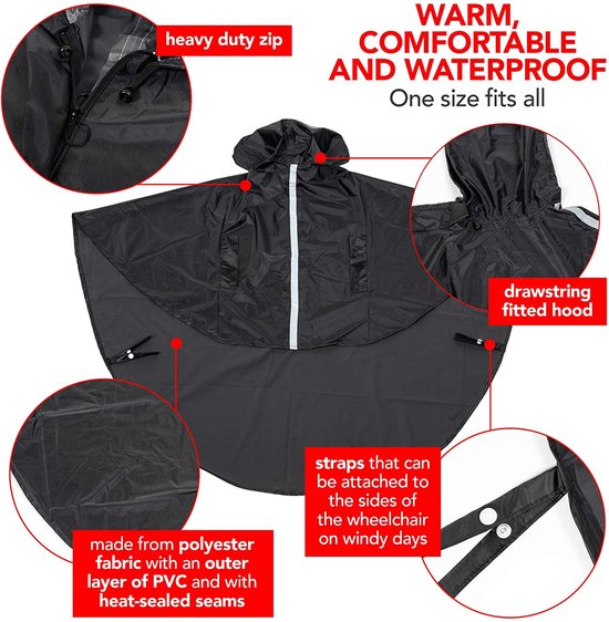 Feuerwehr Regenponcho Für Kinder 3-6 Jahre - Wasserdichtes Regencape Mit Motiven