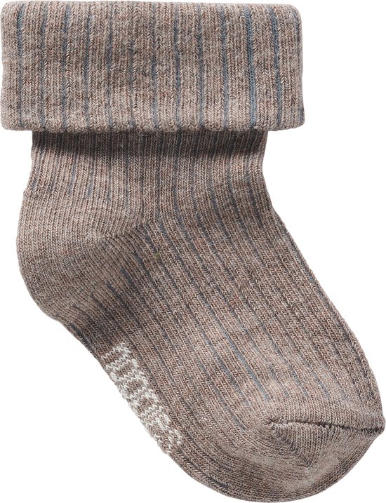 Noppies - Ensemble de vêtements - 5 pièces - Pantalon Jordrup Bombay Marron - Manches longues Juno Thym - Bonnet Joliet Sand Melange - Chaussettes Jerzu Burly wood - Taille 56