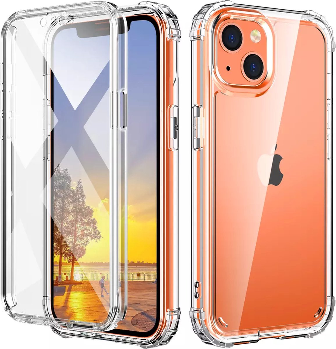 Iphone 14 Pro Full Body Protection Transparent Case