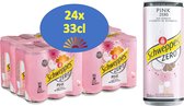 Schweppes Pink Zero blik 33cl - tray 24 stuks
