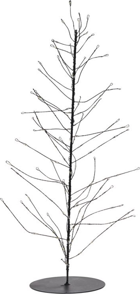 House Doctor kerstboompje zwart - Kerstaccessoires - metaal - Ø 12 centimeter x 45 centimeter
