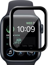 Screenprotector geschikt voor Apple Watch SE 2022 44 mm - PET Glasfolie Full Screen Protector