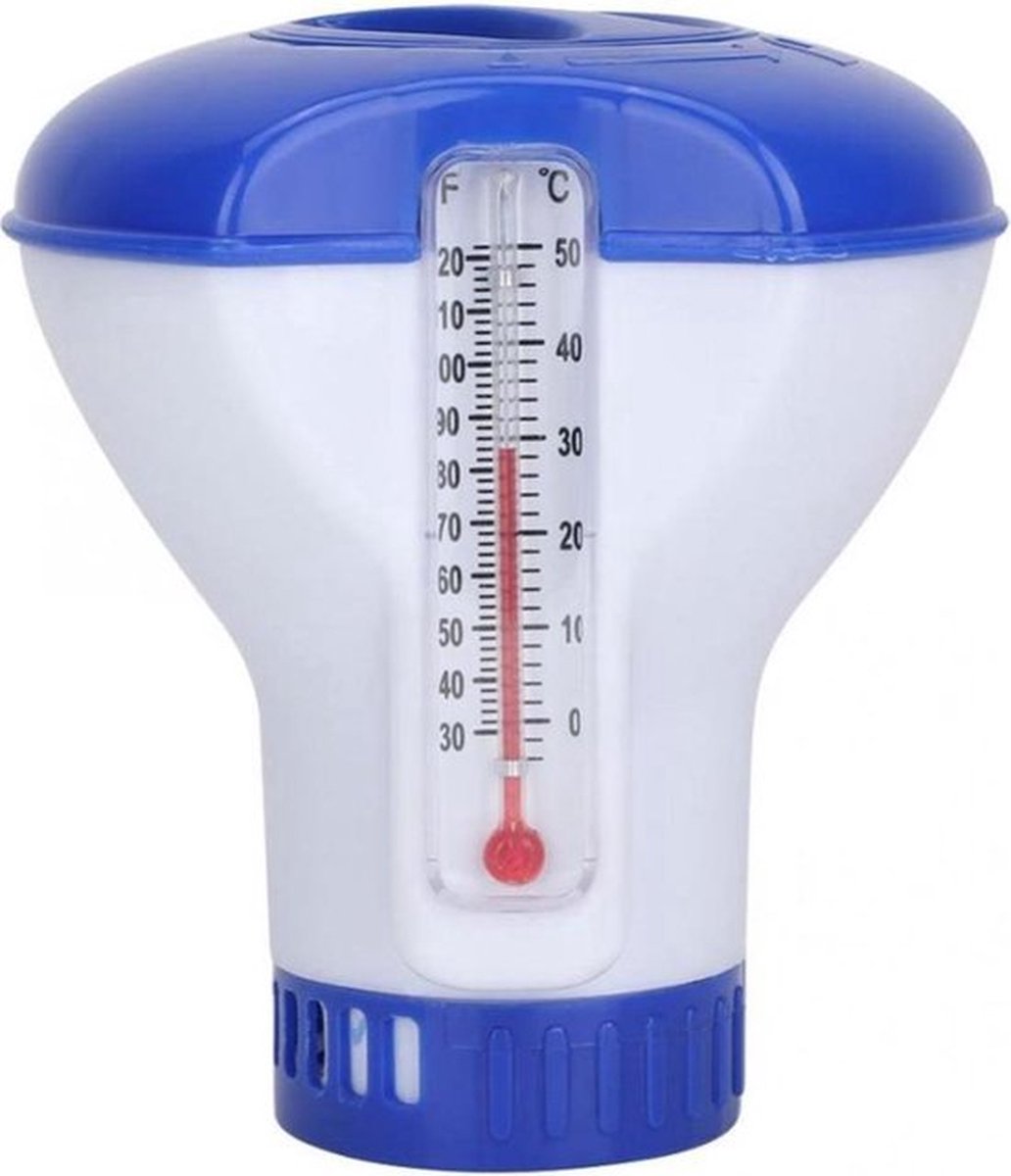 Summer Fun chloordrijver - Voor tabletten van 20g - Inclusief thermometer — afbeelding 2