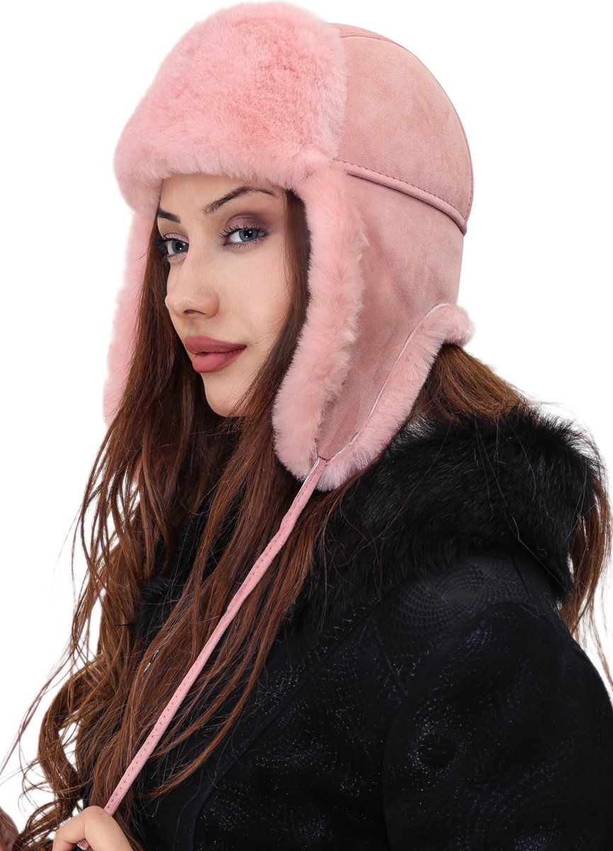 Bonnet femme, Donnay, de couleur rose