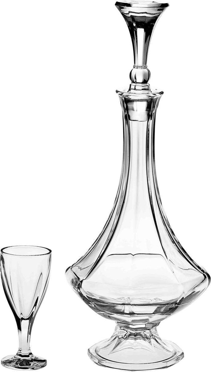 Crystalite Bohemia King Louis decanter kristal 24 % loodgehalte