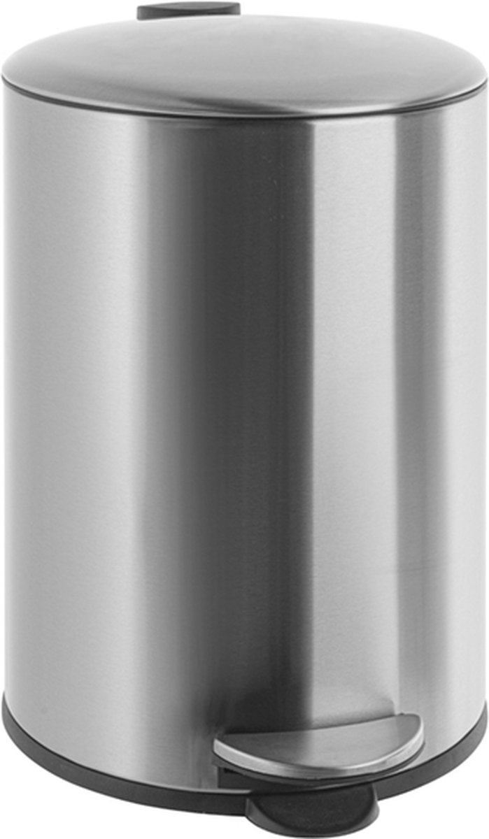 Goedkoopste PRACTO - Pedaalemmer - Mat Inox - 5L