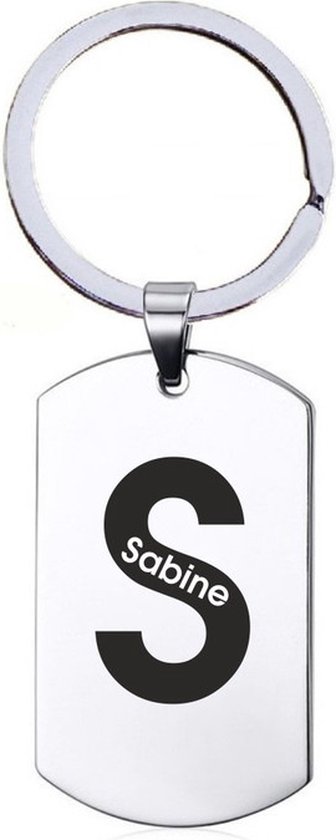 Cadeau prénom - Sabine - Porte-clés en acier inoxydable