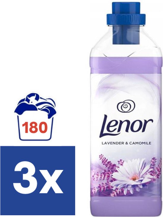 Lenor Lavendel & Camille Wasverzachter 3 x 1800 ml (180 wasbeurten)