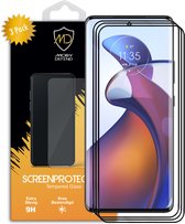 3-Pack Motorola Edge 30 Fusion Screenprotectors - MobyDefend Screensaver Met Zwarte Randen - Gehard Glas - Glasplaatjes Geschikt Voor Motorola Edge 30 Fusion