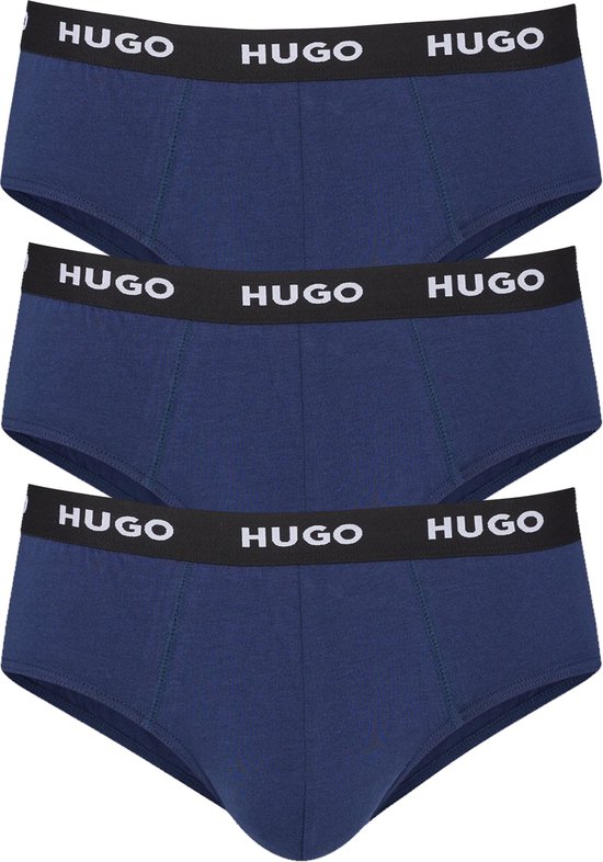 HUGO Slip van katoenmix in een set van 3 stuks, model 'HIPBRIEF' in