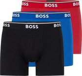 HUGO BOSS Power boxer briefs (3-pack) - heren boxers normale lengte - rood - blauw - zwart - Maat: XXL