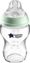 Tommee Tippee Closer to Nature - zuigflessen - langzame uitstroomsnelheid en anti-colic ventiel - 250 ml - pak van 1 - doorzichtig