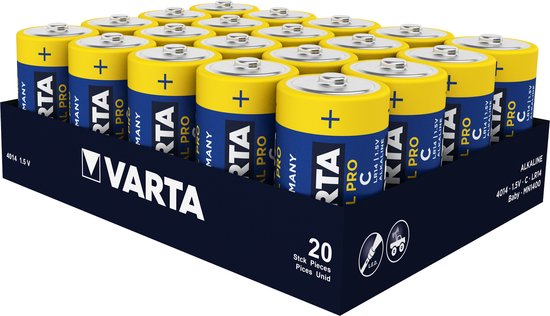 Varta Industrial Pro C batterijen | 20 stuks