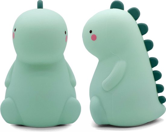 Nachtlampje Dinosaurus groen - 7 LED kleuren