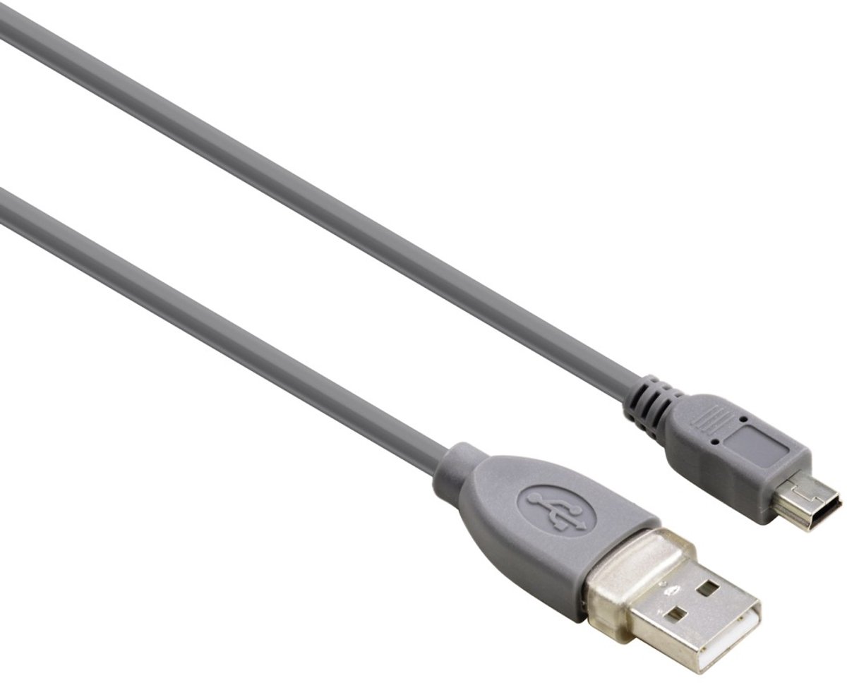 Hama 00133486 USB-kabel USB 2.0 0,25 m Mini-USB B USB A Grijs
