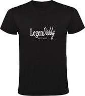 Legendaddy sinds 2022 Heren t-shirt | Legend Daddy | Vader | Papa | Kind | Bevalling | Opa | Vaderdag | Baby Shirt