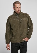 Brandit Pullover Jas -3XL- Teddyfleece Troyer Fleece vest Groen