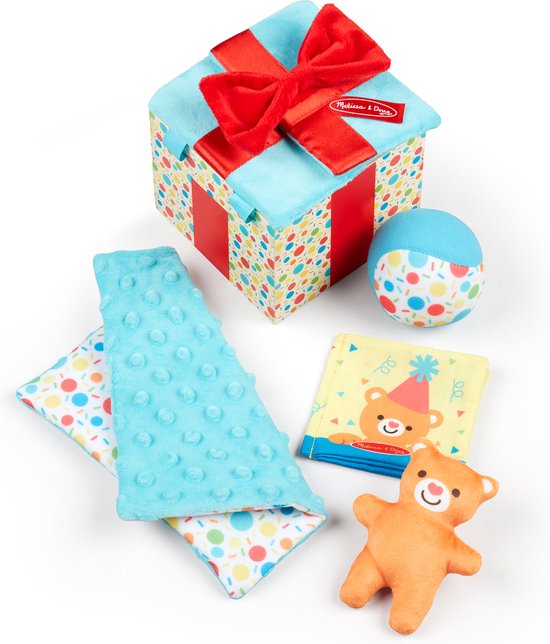 Thumbnail van een extra afbeelding van het spel Melissa & Doug Houten cadeaudoosje met verrassingen - Sensorisch speelgoed voor baby's