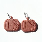 2 Love it Pumpkin - Oorbellen - 4.8 x 5 cm - Stainless steel - Herfst - Halloween