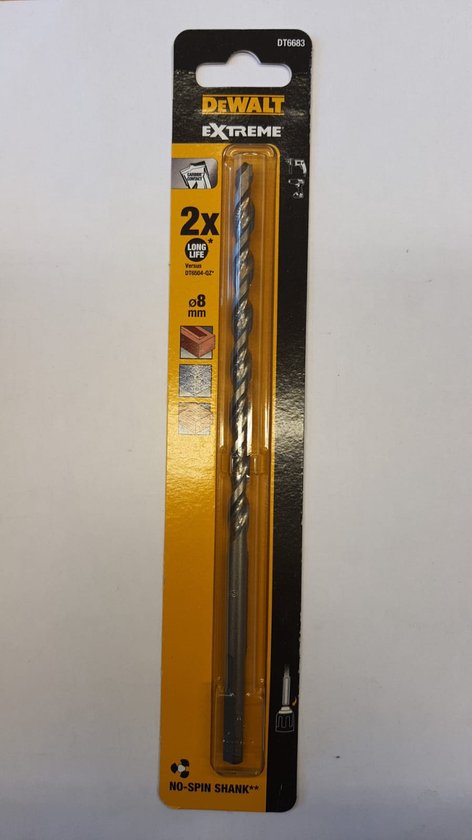 DEWALT DT6683-XJ - BETONBOOR - EXTREME MASONRY - 8,0MM - 8,0X130X200MM - DRILL BIT