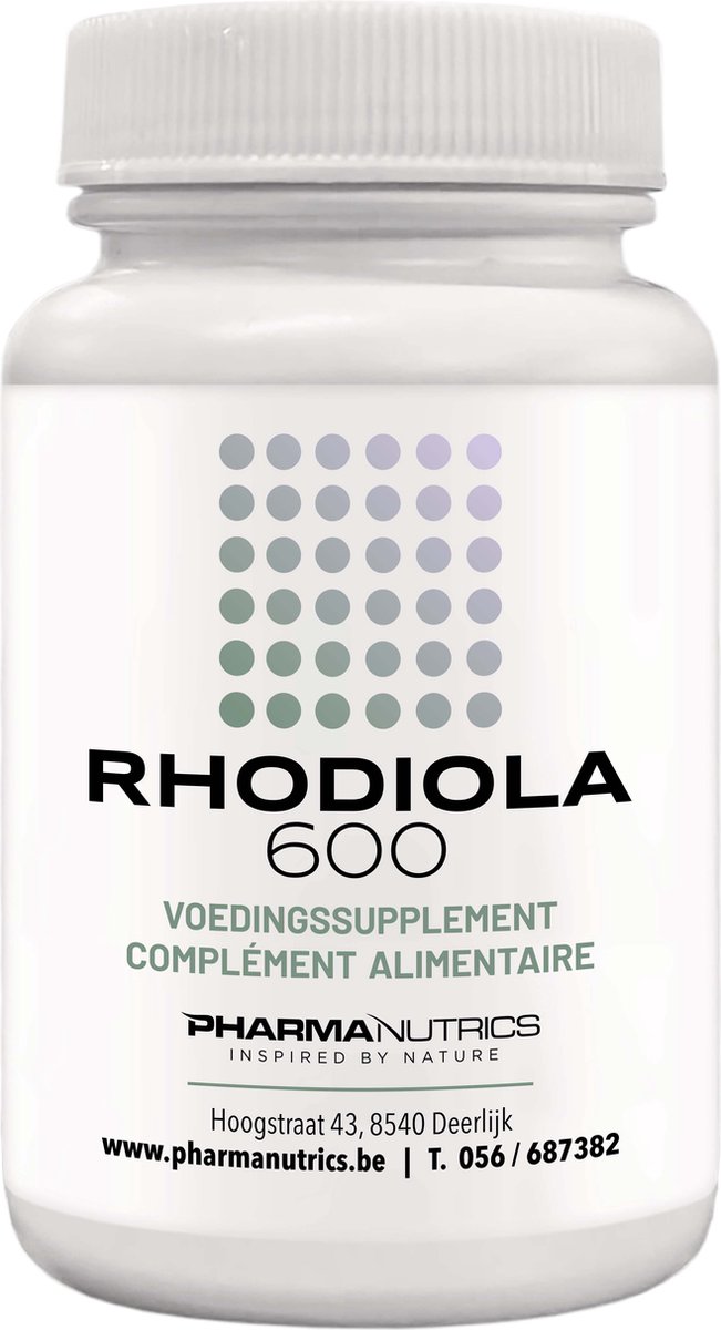 Goedkoopste RHODIOLA 600 60V-caps Pharmanutrics - Energie - Focus -Natuurlijke Rhodiola - Voedingssupplement