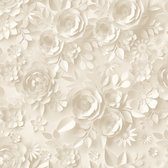 Duch Wallcoverings - My Kingdom - Roses beige - papier peint intissé - 10m x 53cm - M446-07
