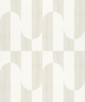 Duch Wallcoverings - Asperia- Gael wit/zilver - vliesbehang - 10m x 53cm - A55701