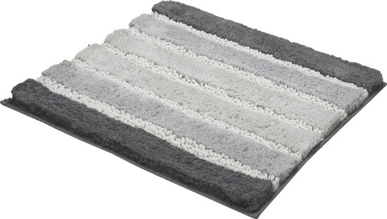Kleine Wolke tapis de bain Phoenix gris argenté 60x60cm