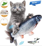 XL Dansende Vis Met Kattenkruid - Bewegende Vis - Speelgoed Voor Katten - Kattenspeelgoed - Inclusief USB