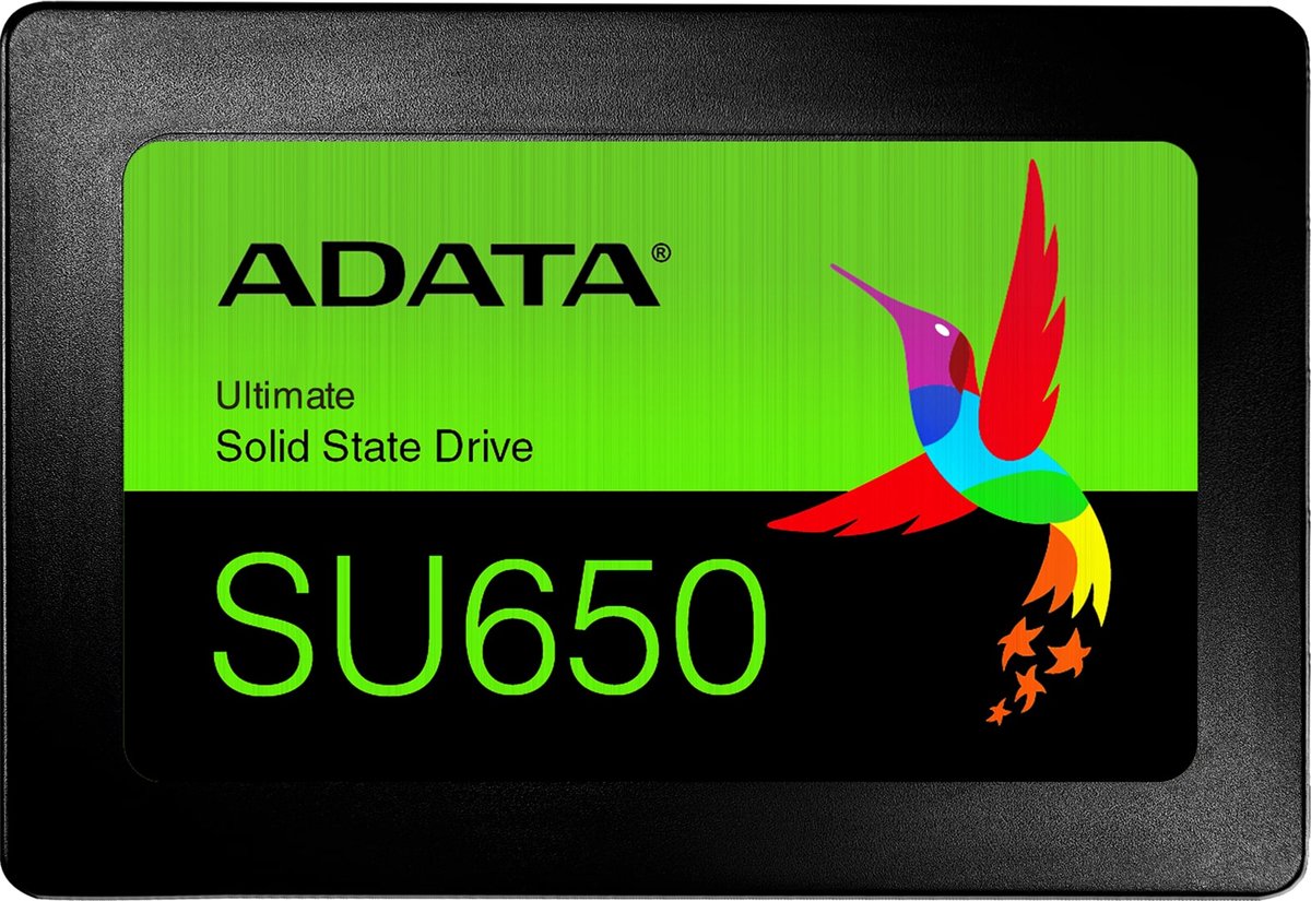 ADATA Ultimate SU650, 512 GB SSD Zwart, ASU650SS-512GT-R, SATA/600