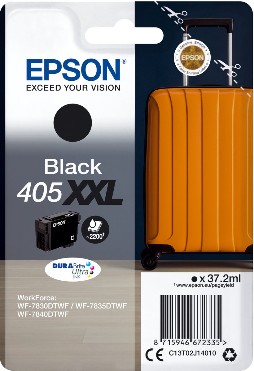 Original Ink Cartridge Epson 405XXL Black