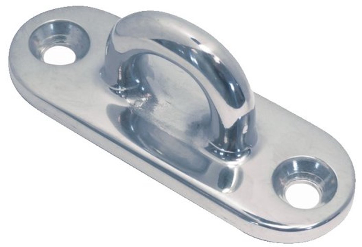 Mastplaat 80 mm RVS-304