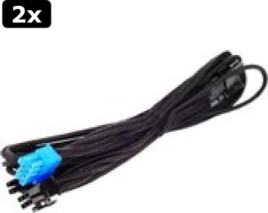 Silverstone 550mm Sleeved PCI-E 8-pin (6+2) Cable - Model PP06B-PCIE55 12 thumbnail image