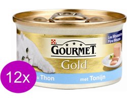 Gourmet Gold - Mousse Tonijn - Kattenvoer - 12 x 85g