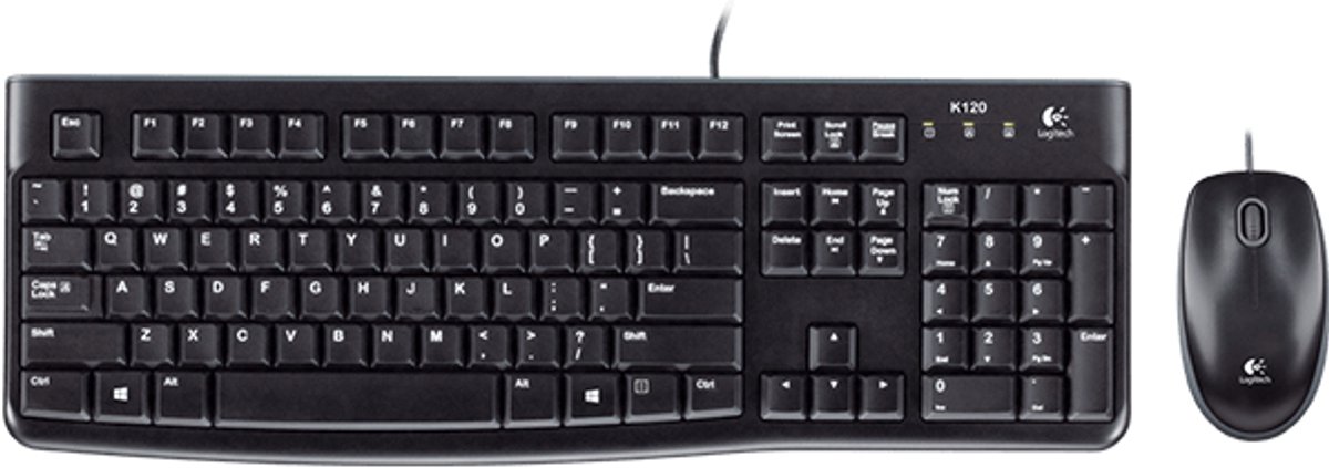 Logitech Desktop MK120 toetsenbord USB QWERTZ Duits Zwart