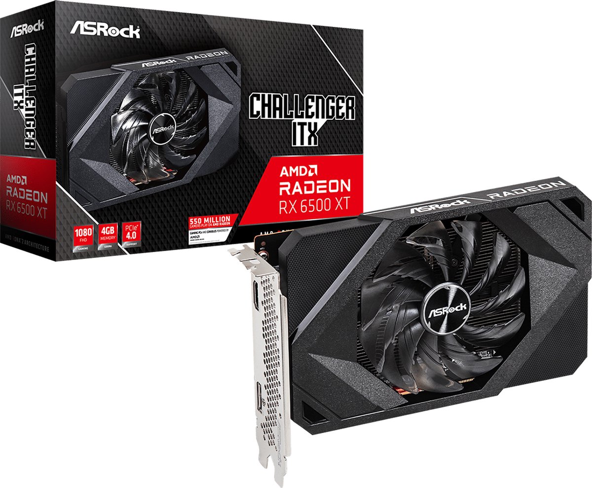 Asrock Radeon RX 6500 XT Challenger ITX - Videokaart