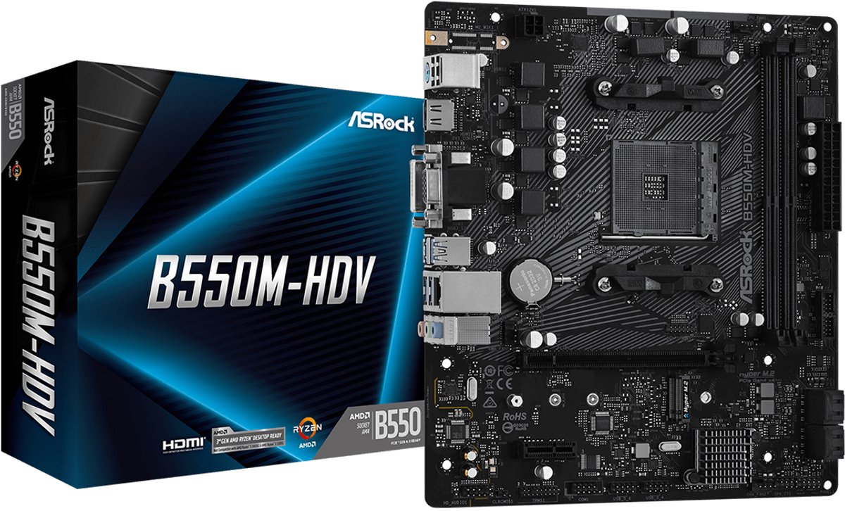 Moederbord AMD Asrock B550M-HDV