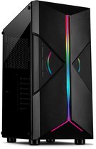 UNYKAch Boîtier PC Micro ATX MIR B200 - Verre Trempé, 3 Ventilateurs ARGB, USB 3.0