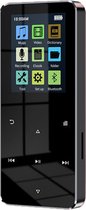 Kebidu® S08 MP3/MP4 Speler met Bluetooth 4.2, FM radio en Spraakrecorder - 32GB Geheugen (Ondersteuning tot 128 GB) - Oordopjes Inclusief - Zwart