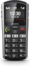 Emporia SiMPLiCiTY 5,08 cm (2") 90 g Noir, Argent Téléphone pour seniors