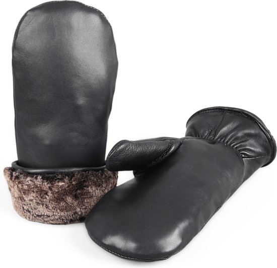 WENH Leren handschoenen dames, leren dameshandschoenen, korte leren