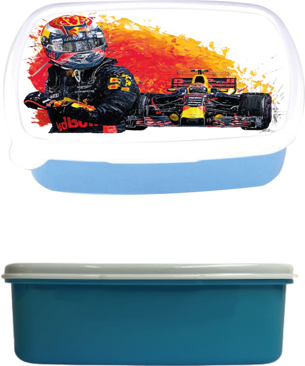 broodtrommel - lunchbox - max verstappen - blauw - schoolspullen