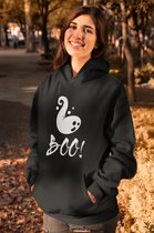 Rick & Rick Halloween Hoodie - S Hoodie -  Halloween Hoodie - Halloween Sweater - Dames Hoodie - Dames Sweater - Boo  - Funny Hoodie - Zwarte Hoodie