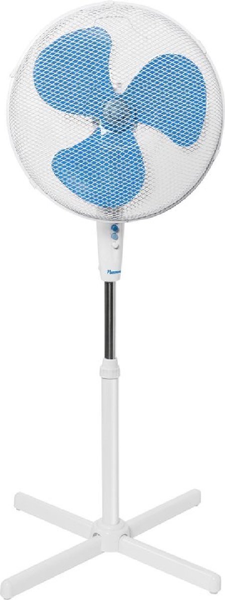 Bestron Statiefventilator met 3 snelheidsstanden Ventilator met 75¬∞ graden draaifunctie & in hoogte verstelbare telescoopstang tot 122cm √ò 45cm 45Watt ASV45W wit