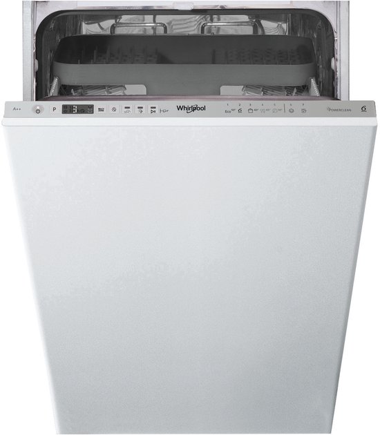 Whirlpool WSIO3T223PCEX - Inbouwvaatwasser - 10 couverts - 43 dB - E label - Verstelbare voeten